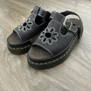 Dr. Martens Dunnet Brown Platform Sandals